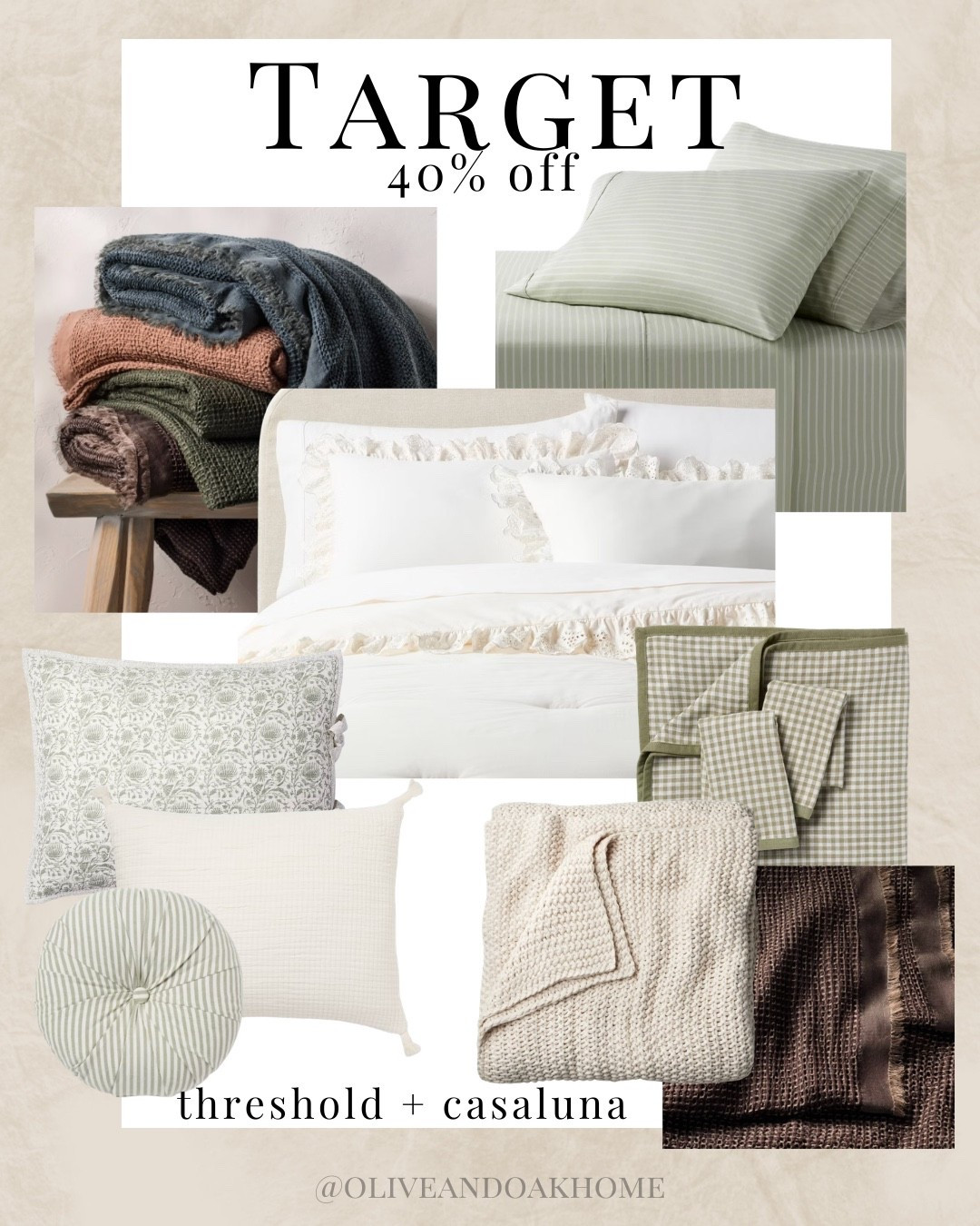 @target huge bedding sale! 40% off threshold + casaluna! #ad