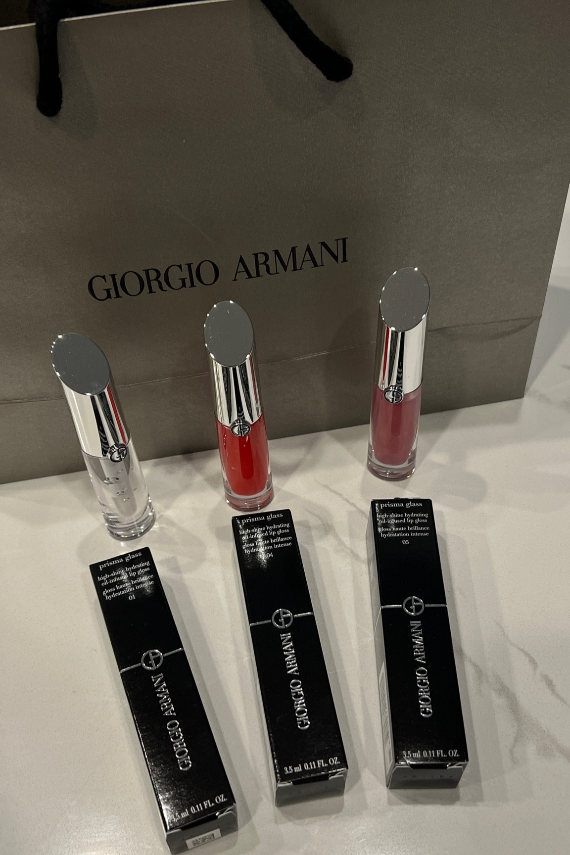 NEW armani beauty prisma hydrating lip gloss with squalane - shades: 01 clear shine, 04 cherry glaze, 05 berry beam

#LTKxSephora #LTKbeauty #LTKGiftGuide