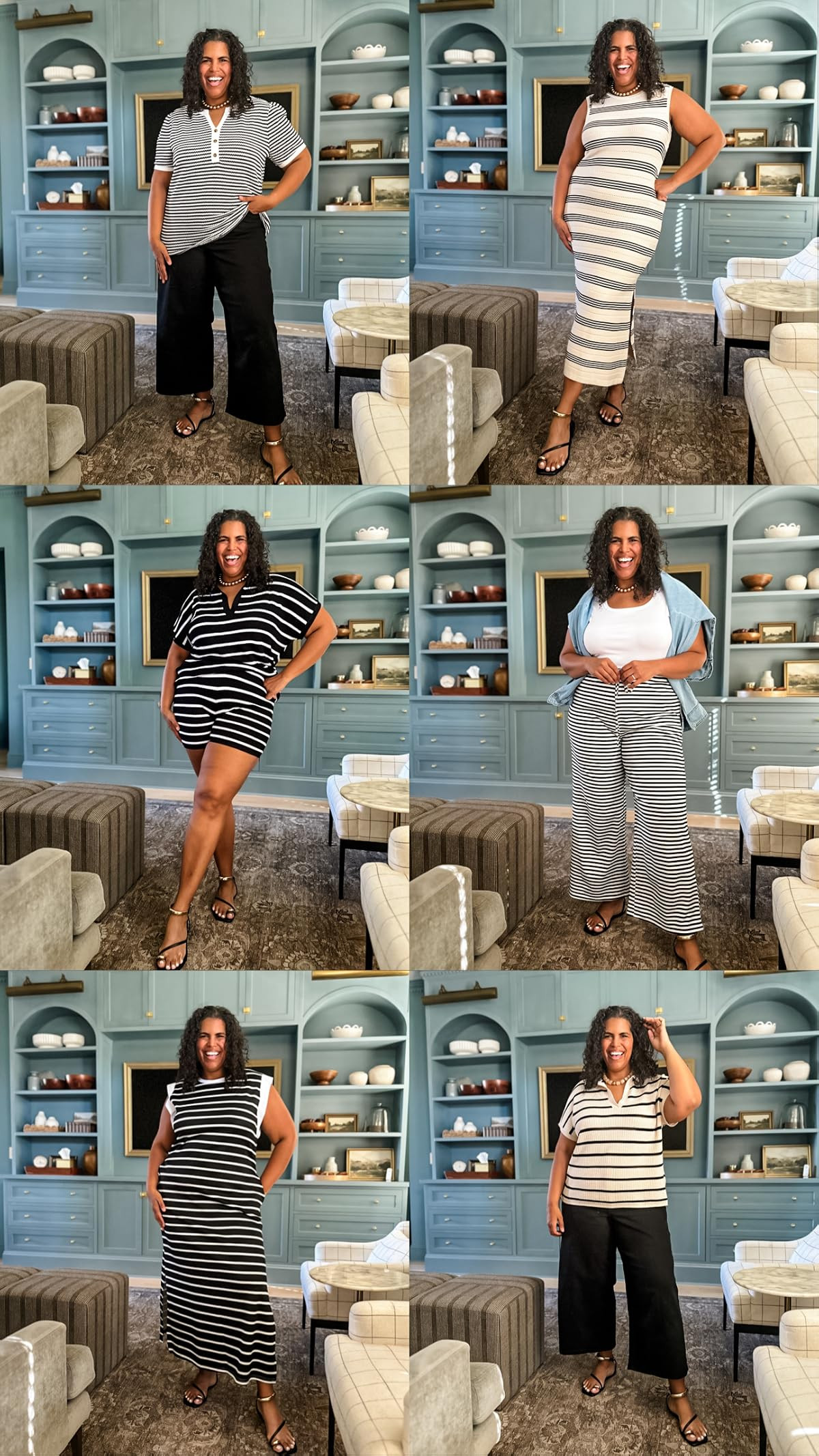 Wearing size xxl in everything shown except for items that only go up to xl. Black jeans are size 20 (a more rigid denim, size up if between). Heart charm on gold necklace is removable and can be worn with or without. 

 #LTKootd #LTKOver40 #LTKPlusSize