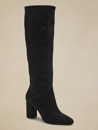 Tall Suede Slouchy Boot | Banana Republic (US)