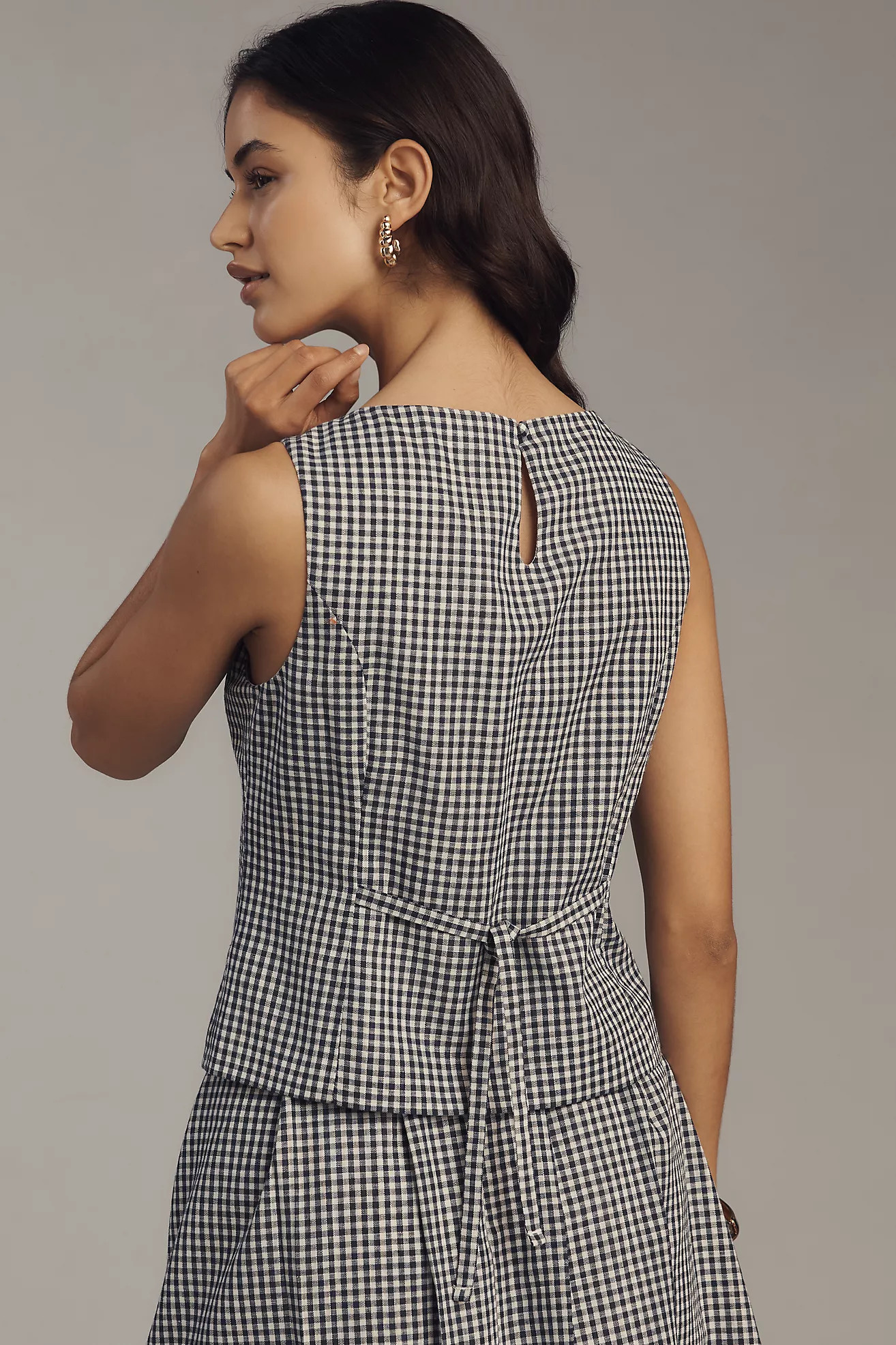 Elodie The Label Petite Britney Linen Blend Top | Anthropologie (US)