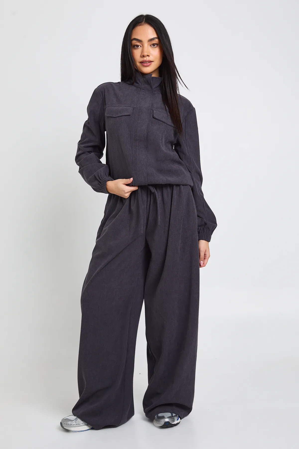 Trousers | Cord Wide Leg Trousers | boohoo | Boohoo.com (UK & IE)