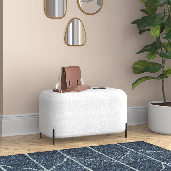 Degroot Faux Fur Upholstered Bench | Wayfair North America