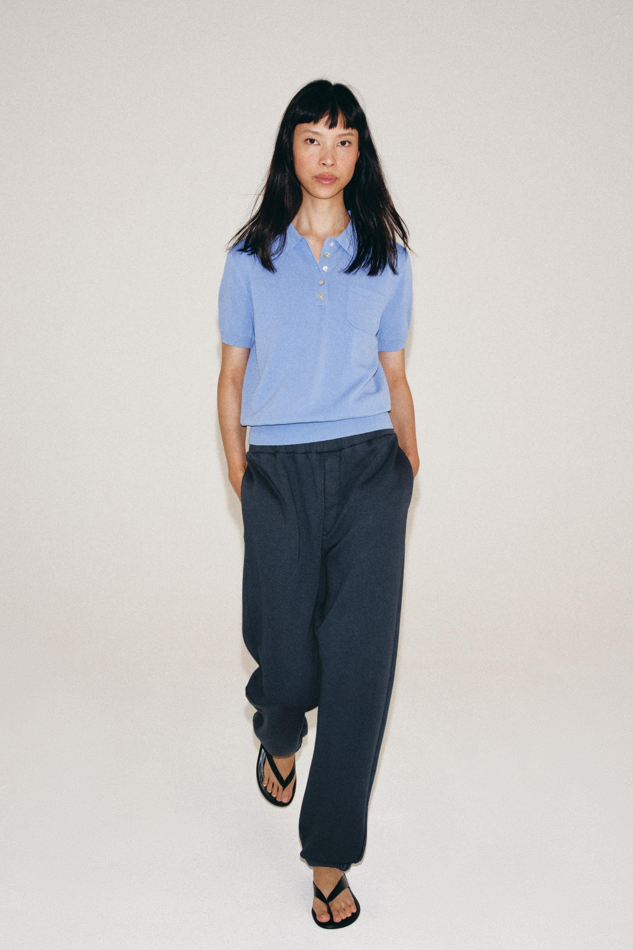 SHORT-SLEEVE KNIT POLO SHIRT | Zara US