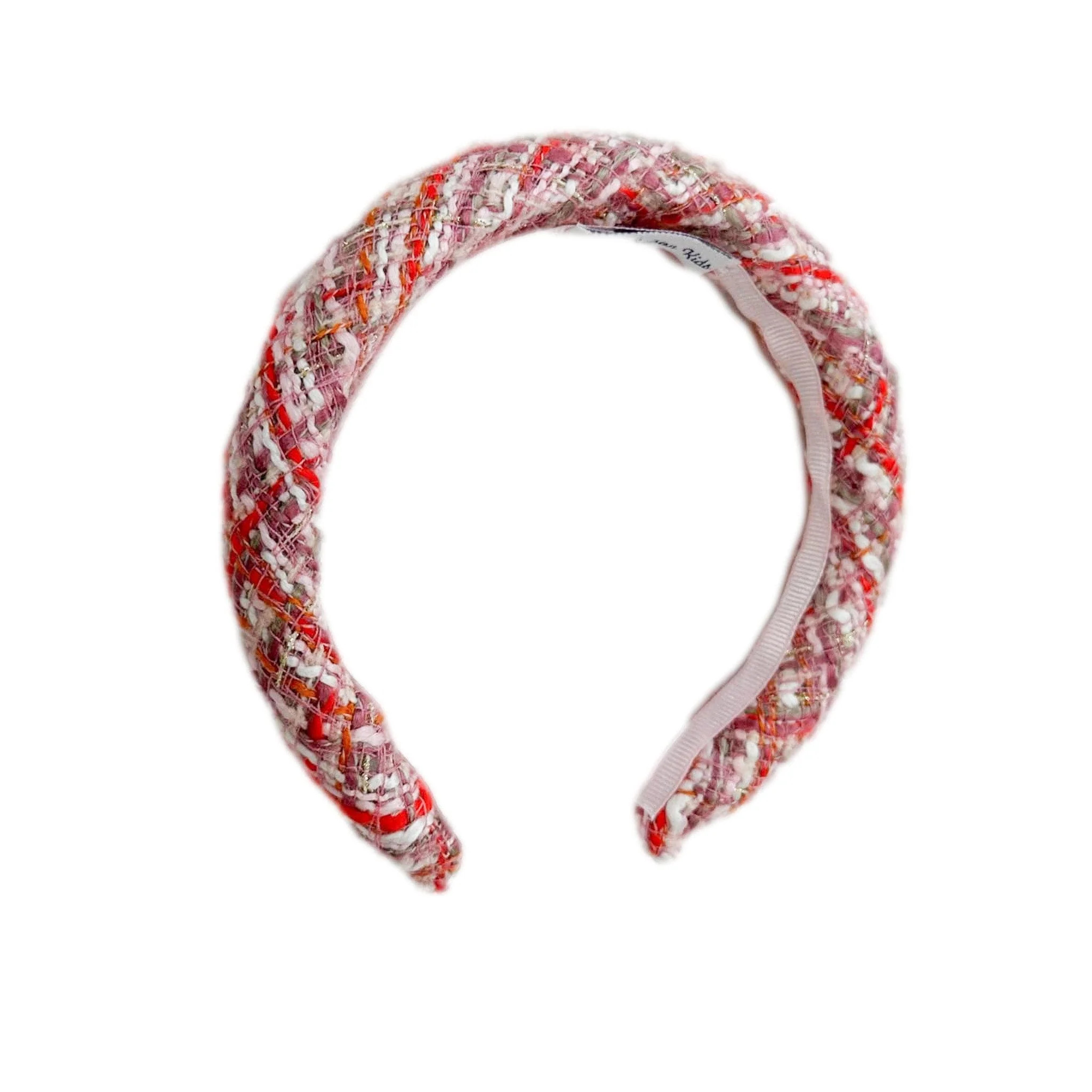 Kelly Pink Tweed Headband | petite maison kids