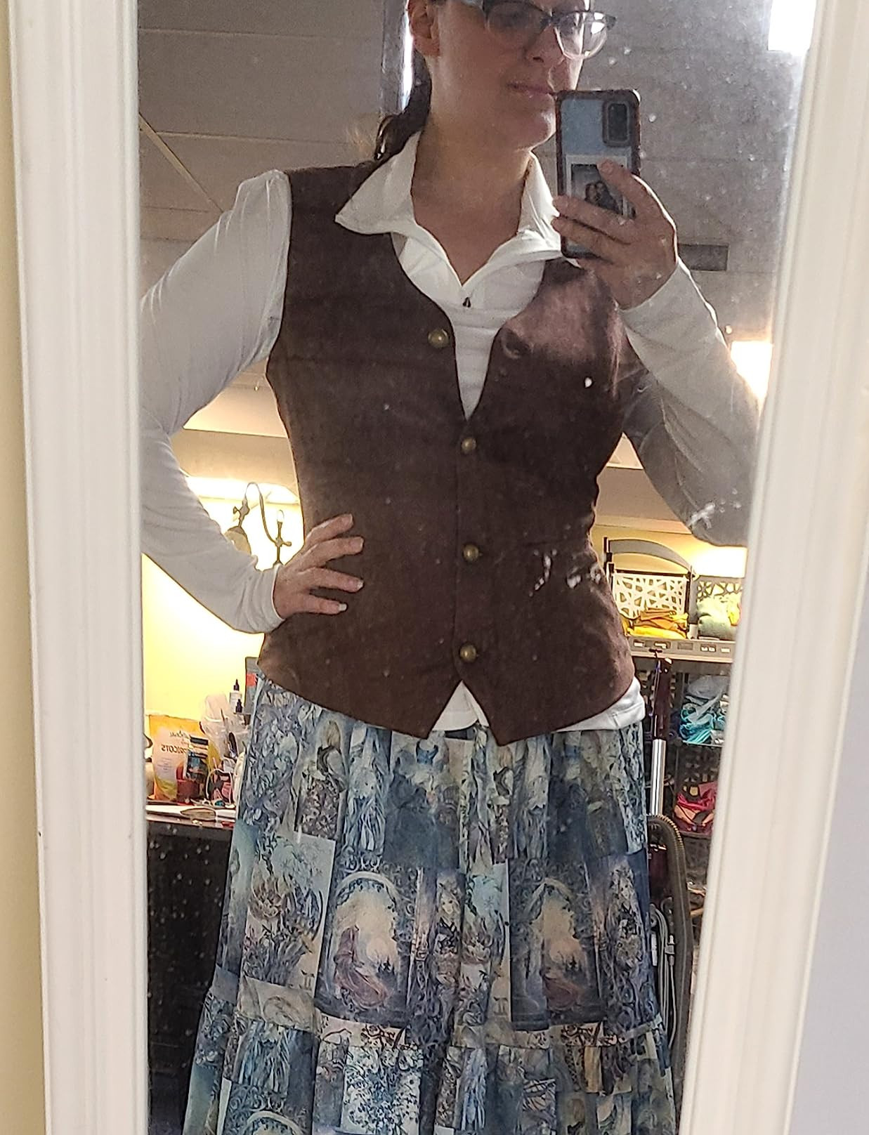 GRACE KARIN Womens Waistcoat Vest Vintage Steampunk Dress Jacquard Jacket | Amazon (US)