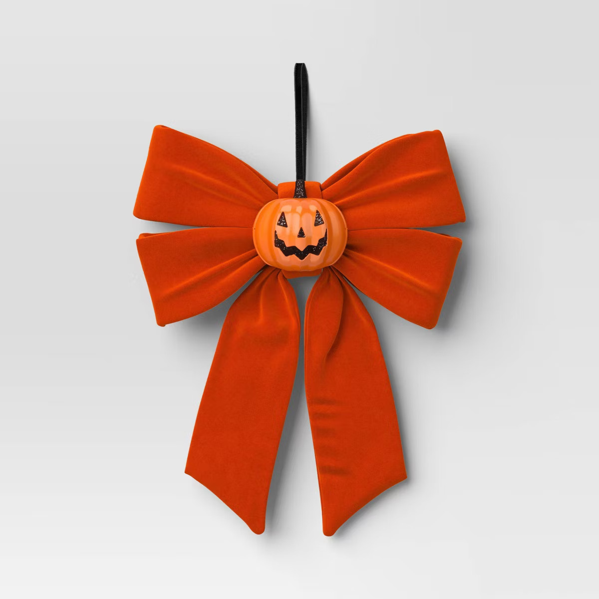 12" Orange Velvet Bow with Embellishments - Jack O'Lantern - Hyde and EEK! Boutique™ | Target