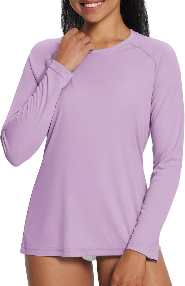 BALEAF Women's UPF 50+ Sun Shirts Long Sleeve UV Protection Rash Guard Lightweight Quick Dry SPF ... | Amazon (US)