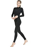 speerise Adult High Neck Zip One Piece Unitard Full Body Leotard Bodycon Jumpsuit for Women | Amazon (US)