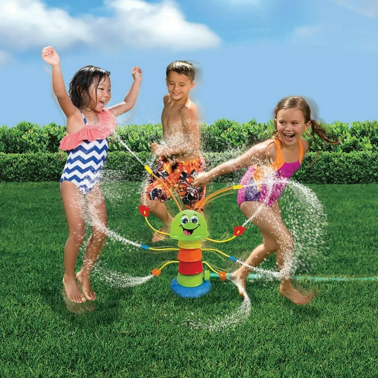 Banzai Wigglin’ Waterpillar Outdoor Summer Fun Caterpillar Lawn Sprinkler Ages 3+ | Walmart (US)