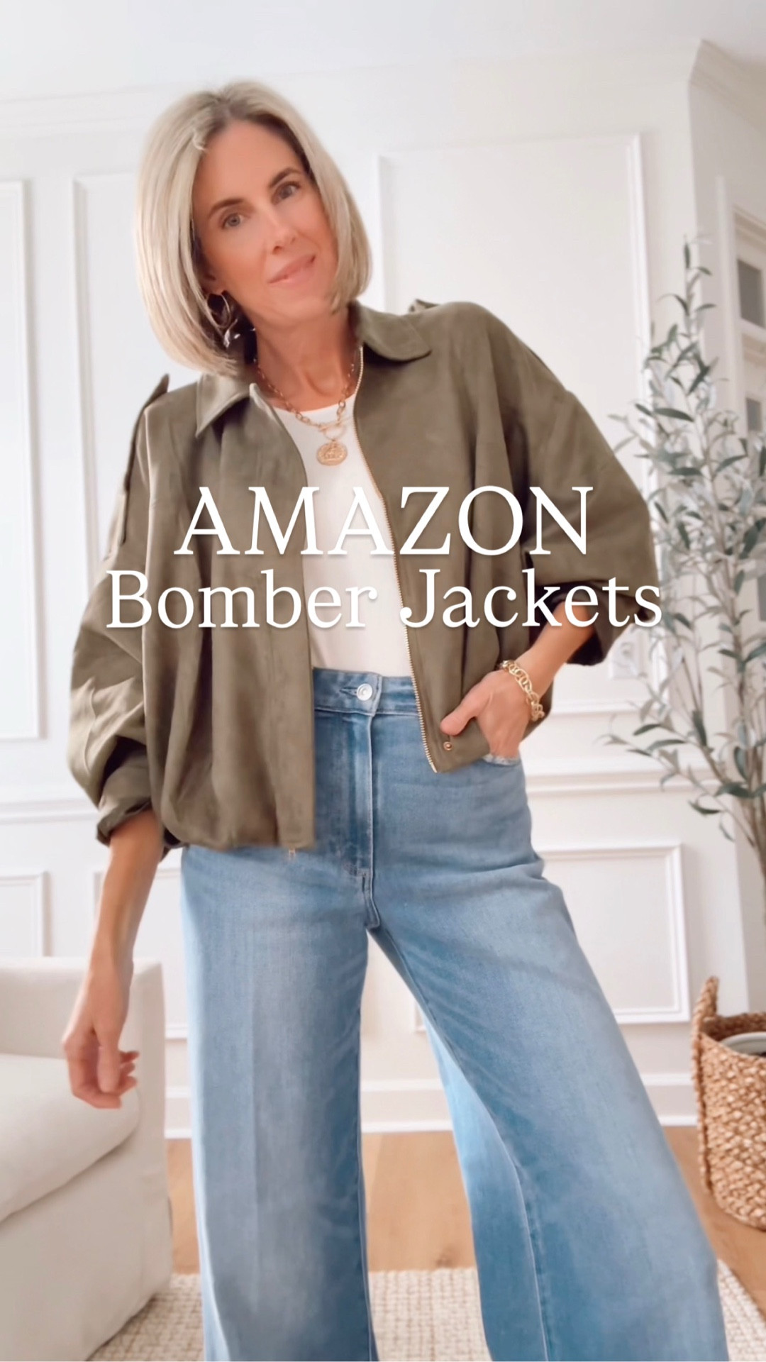 These Amazon faux suede bomber jackets are so fun and look way more expensive 🤍 Wearing an XS in both 

#amazonfashion #casualchic #everydaystyle 



#LTKootd #LTKSaleAlert #LTKSeasonal