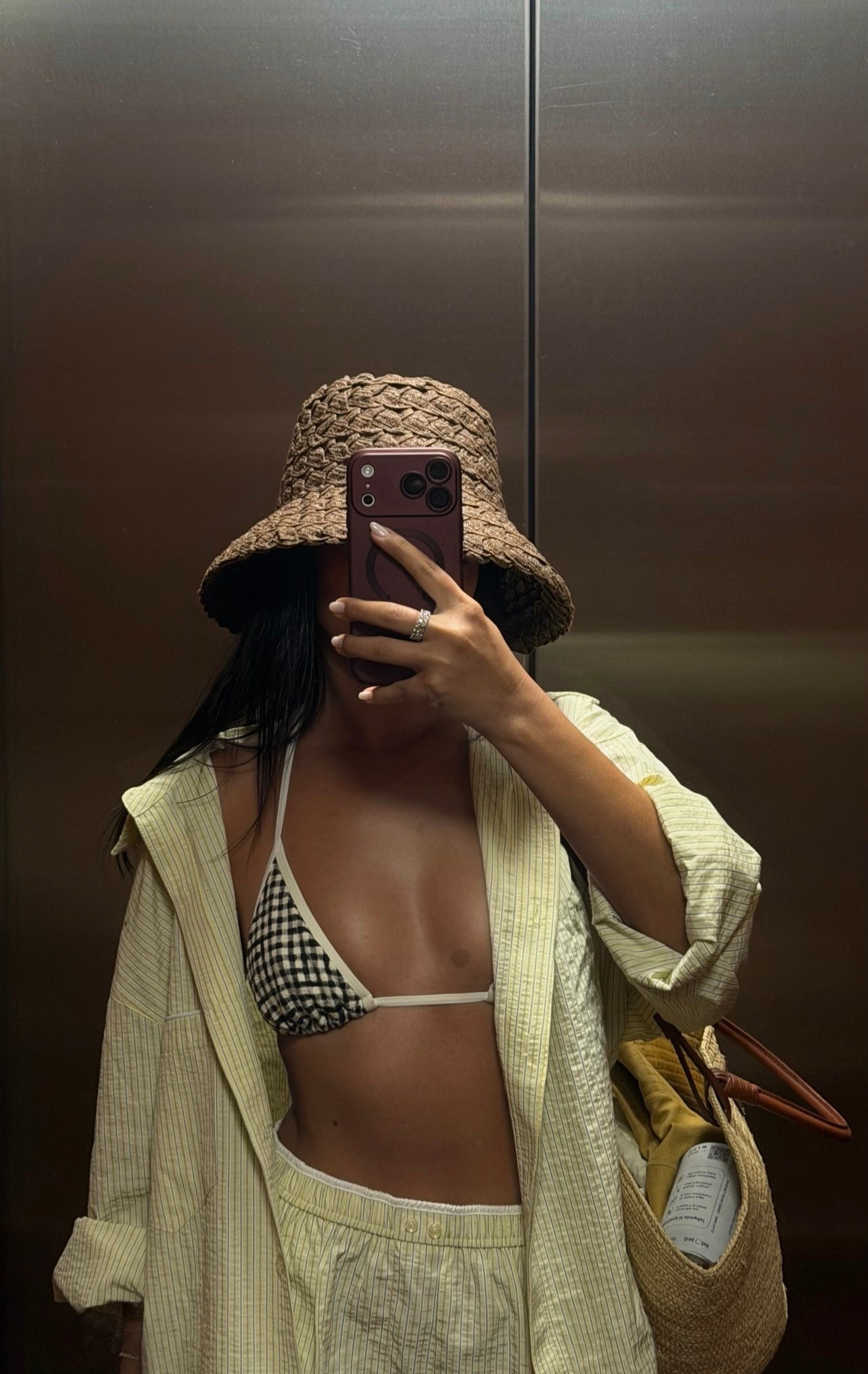 vacation outfit inspo | Monday swimwear bikini & brown hat, Sézane bag, havaianas flip flops 

#LTKootd #LTKTravel #LTKdayinmylife