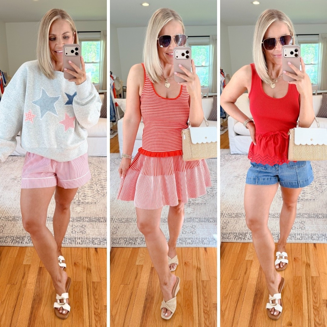 Walmart red, white and blue finds! The most perfect pieces for summer, Memorial Day or 4th of July!


Memorial Day outfit, summer outfits 2026, summer style, summer outfit inspo, 4th of July outfit, summer dresses, Walmart fashion, Walmart finds, petite style, midsize fashion

#LTKSeasonal #LTKMidsize #LTKPetite