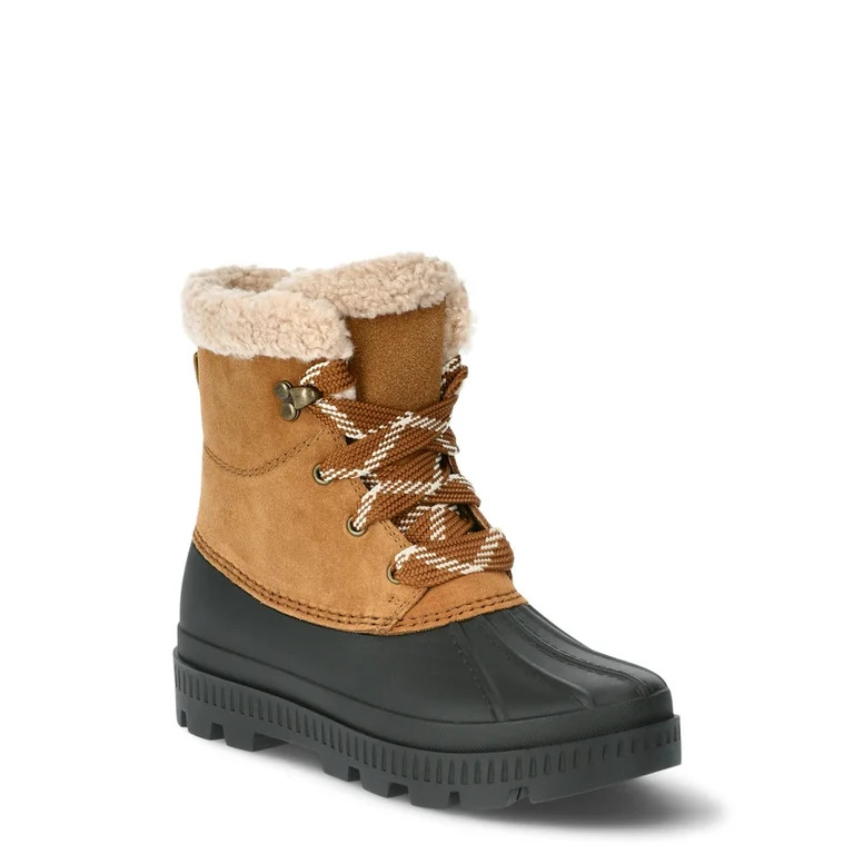 Ozark Trails Women's Fleece Duck Low Boots, Sizes 6-11 - Walmart.com | Walmart (US)