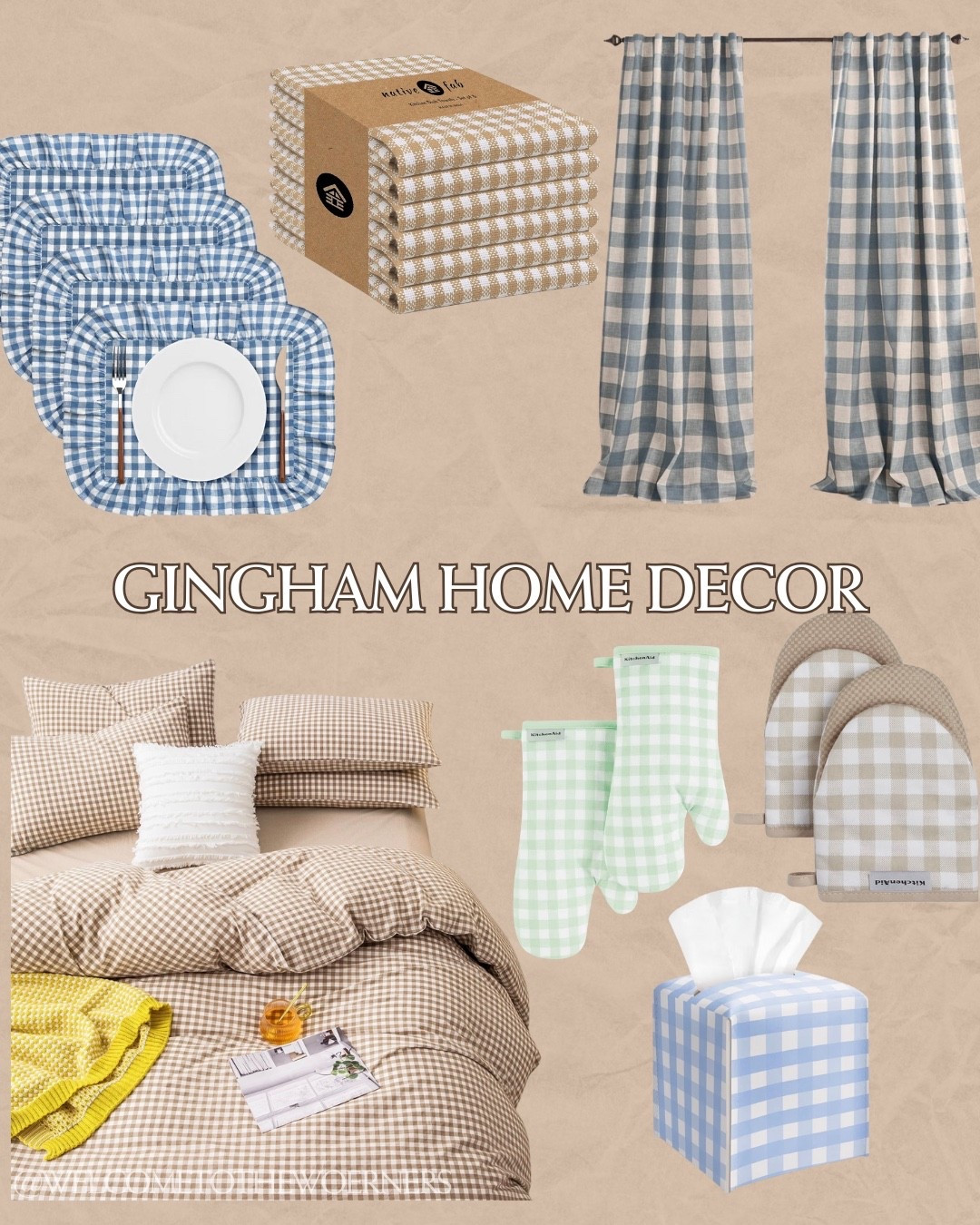 Current obsession: gingham 😍 it’s just so classic and classy to me! Check out these gingham home decor finds linked!! 

#LTKSaleAlert #LTKSeasonal #LTKHome
