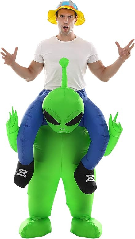 Halloween Costume Inflatable Alien Halloween Blow up Costumes for Adult Kids | Amazon (US)