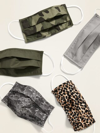 Variety 5-Pack of Triple-Layer Cloth Face Masks for Adults | Old Navy (US)