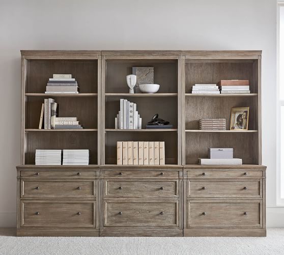 Livingston Lateral File Bookcase | Pottery Barn (US)