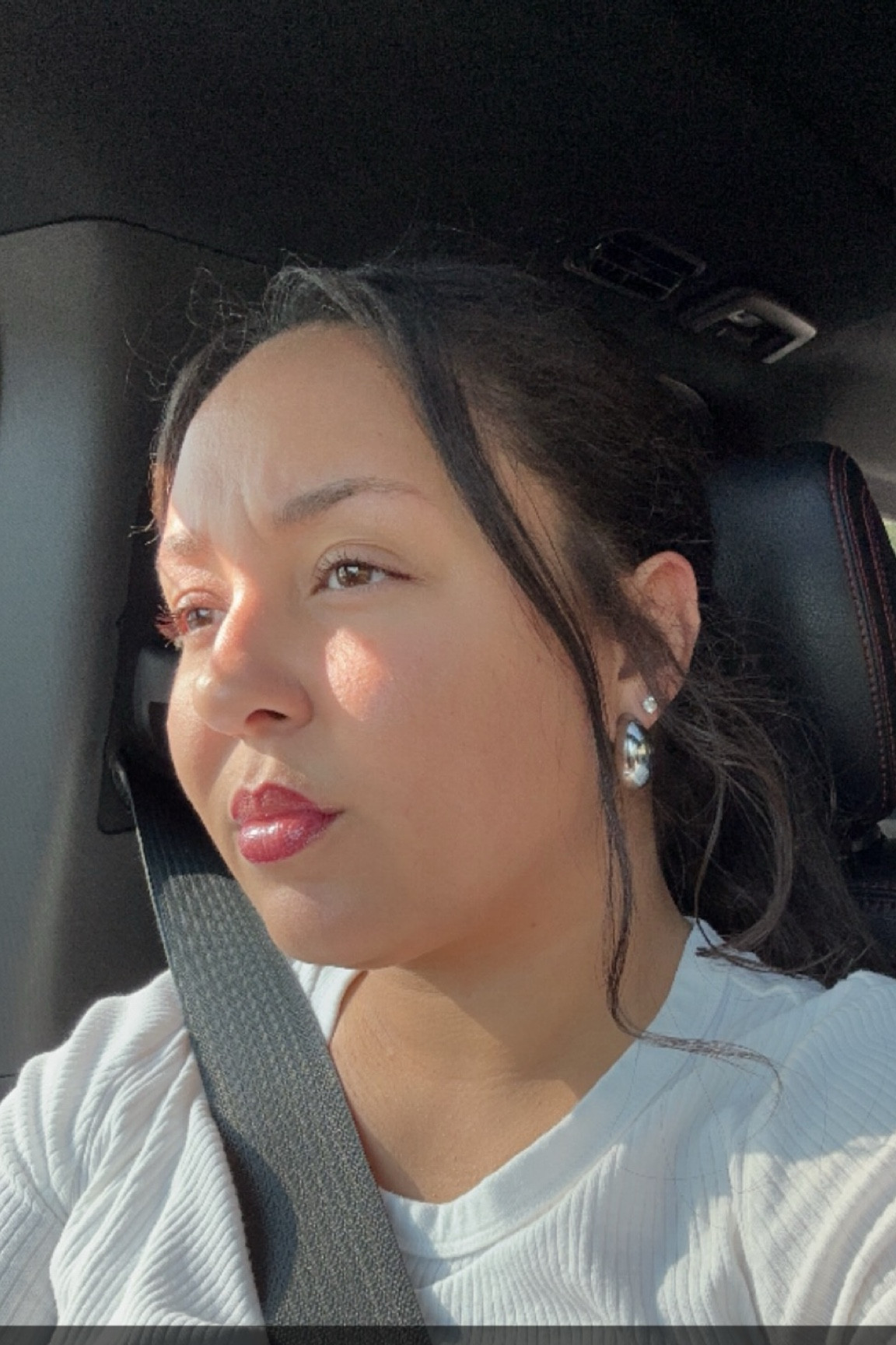 Lined my lips with the stain & blurred it with my finger then applied the gloss over it!