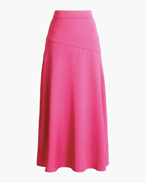 Midi slip skirt with slit | J.Crew Factory