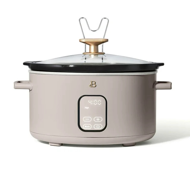 Beautiful 6 Qt Programmable Slow Cooker, Porcini Taupe by Drew Barrymore - Walmart.com | Walmart (US)
