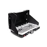 Coleman Triton+ 2-Burner Propane Camping Stove with InstaStart Ignition, Portable Camping Cooktop with 2 Adjustable Burners & Wind Guards, 22,000 BTUs of Power | Amazon (US)