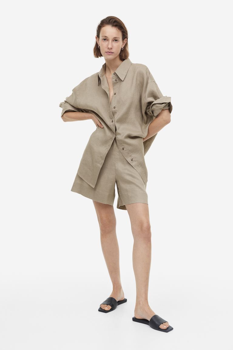 Linen Pull-on Shorts | H&M (US + CA)