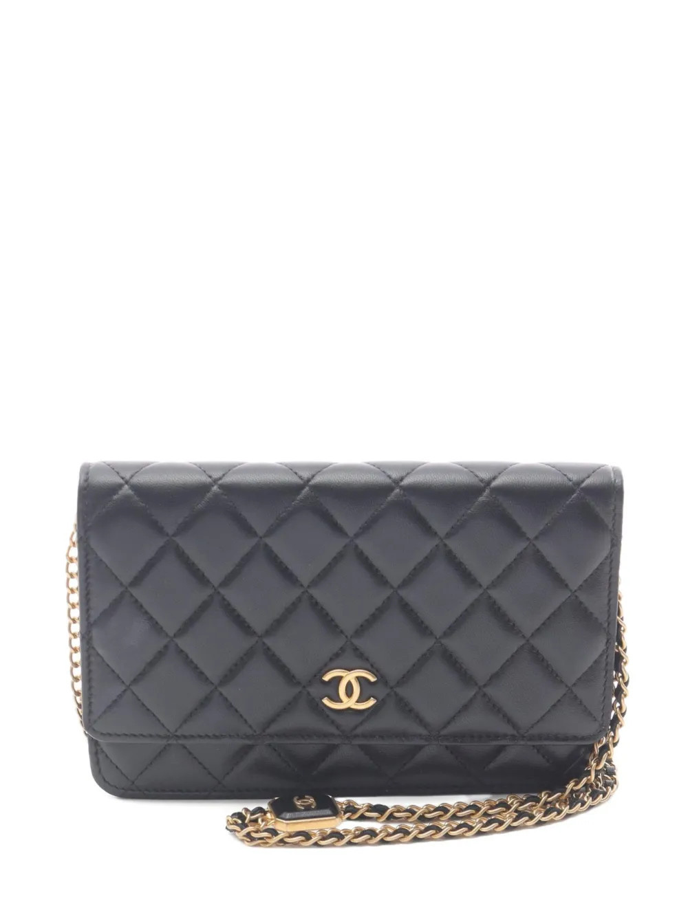 CHANEL Pre-Owned 2021 quilted chain wallet - Black | Farfetch Global
