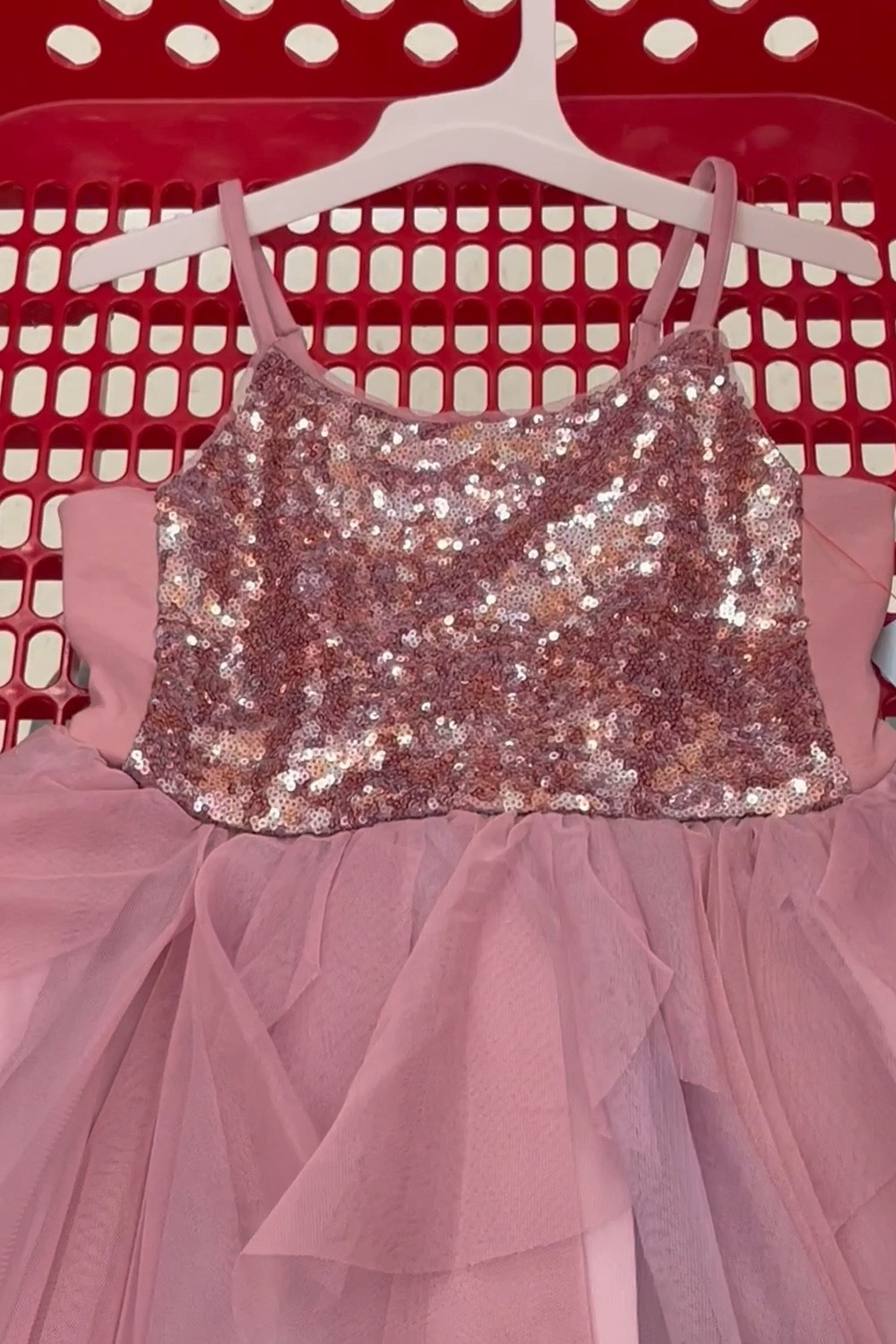 Pretty pink tulle and sequin girls dress for flower girl, wedding guest or party. Seen at Target. 

#LTKParties #LTKWedding #LTKKids