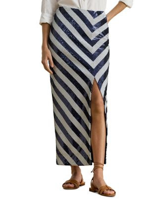 Striped Sequined Pencil Midi Skirt | Bloomingdale's (AU)