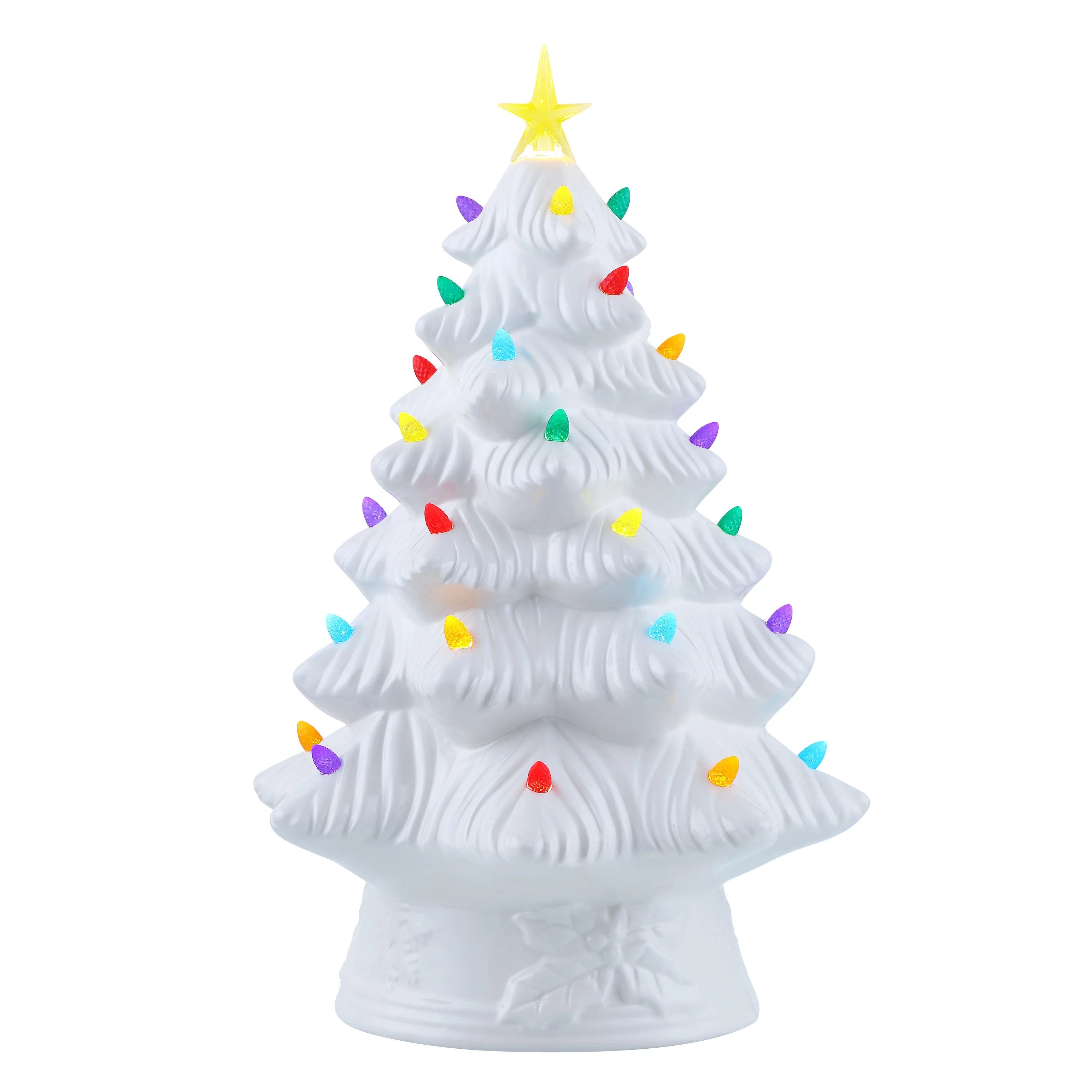 Mr. Christmas Ceramic Nostalgic Tree, 16", White - Walmart.com | Walmart (US)