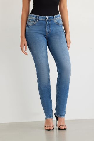 Liya Mid-Rise Slim Jeans | Dynamite Clothing