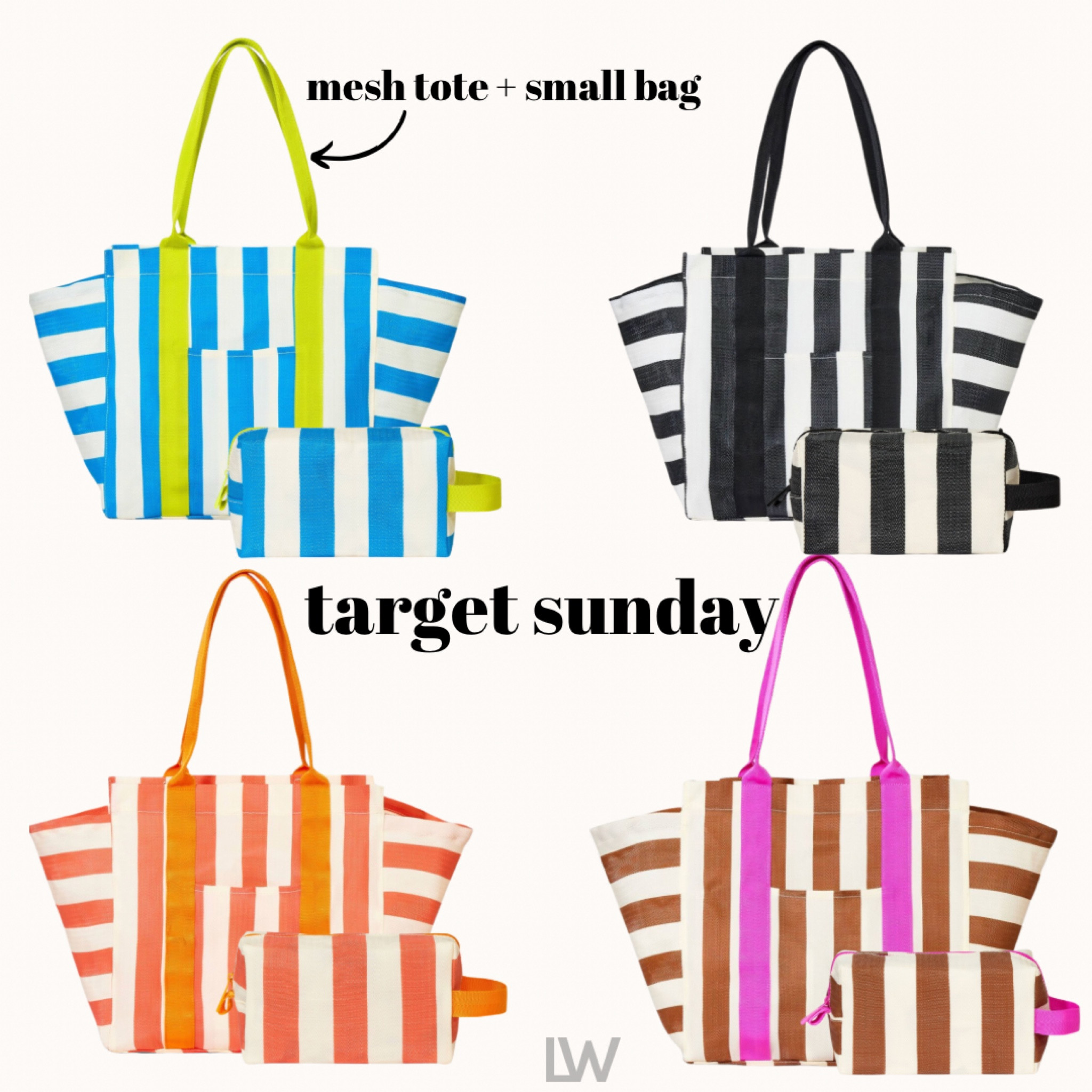 Yes to this bag!! The material is very similar to my Isabel Marant clutch which I use all the time. Love these color combos and the matching little bags are perfect for all the things 💙

#LTKitbag #LTKfindsunder50 #LTKSeasonal