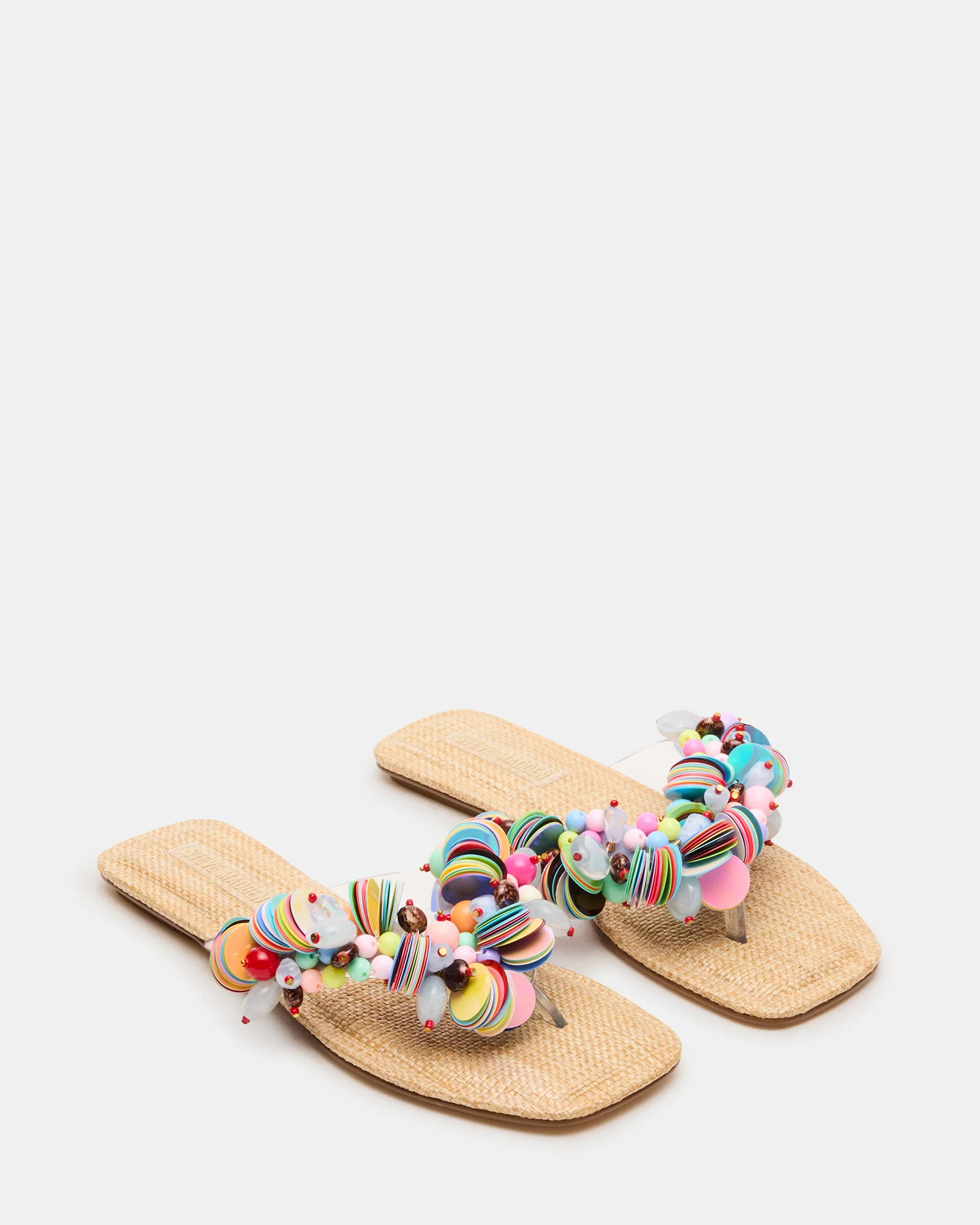 TRELLA Multi Beads Square-Toe Thong Women's Sandal | Steve Madden (US)