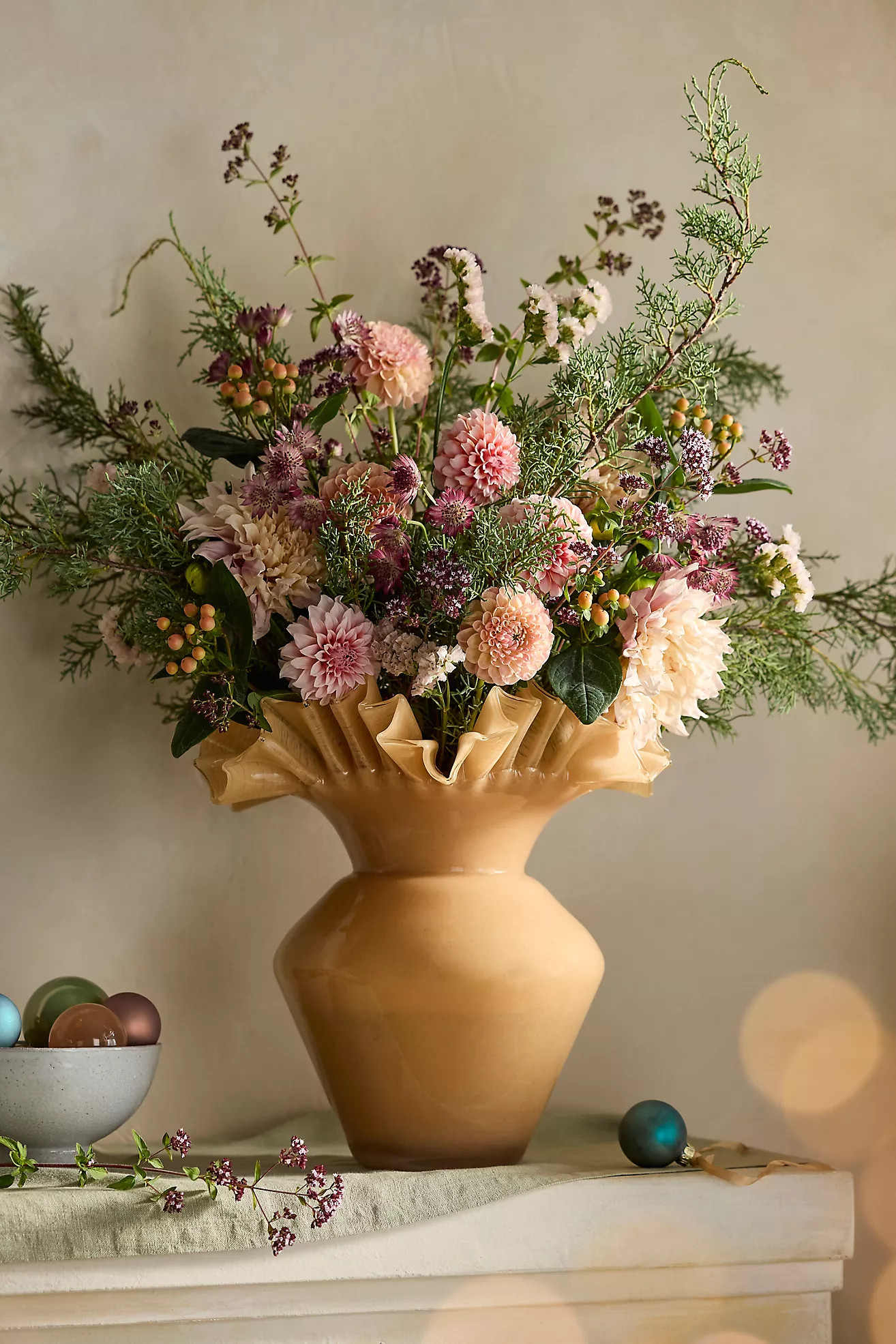 Ruffled Glass Vase | Terrain