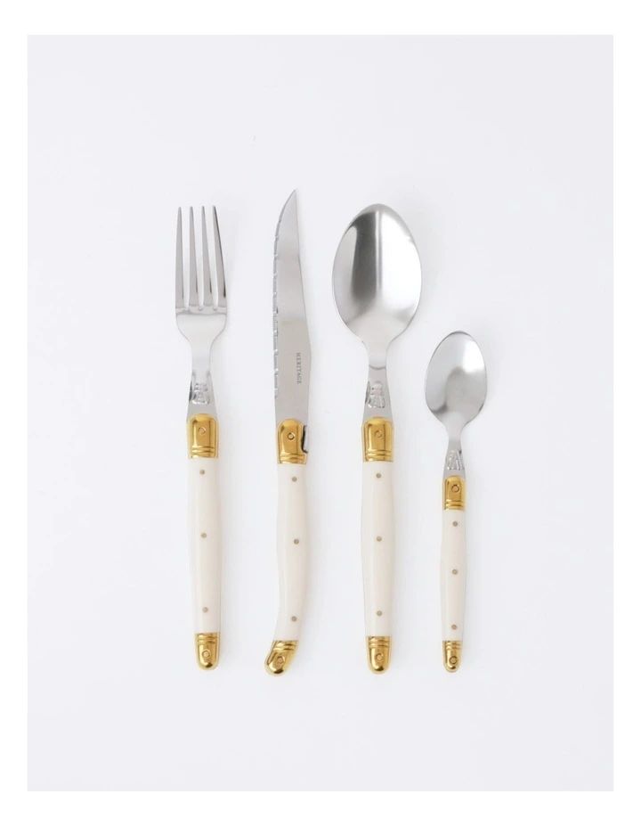 Laguiole Sophistique 24pc Cutlery Set in Ivory | Myer