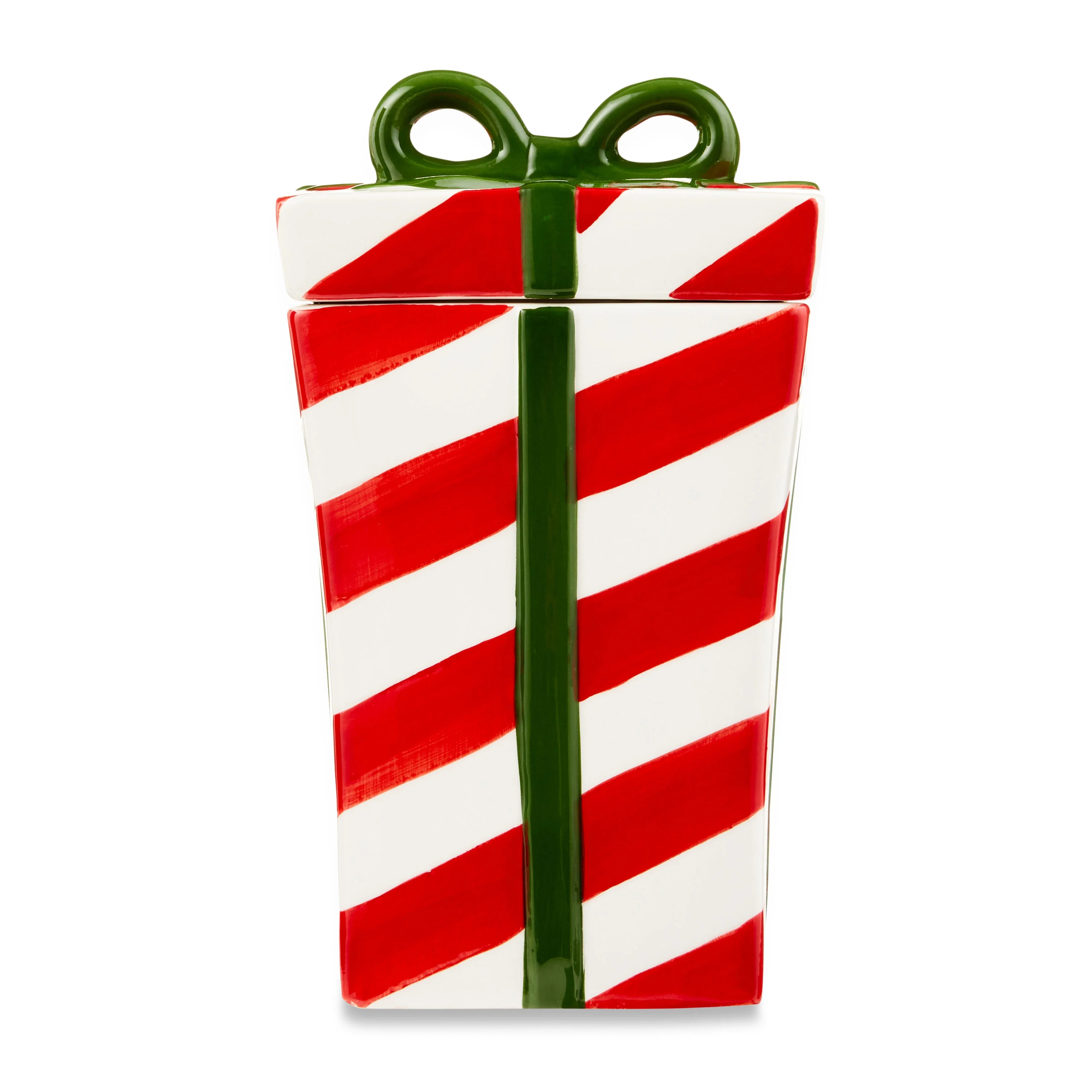 Red, White, and Green Ceramic Gift Box, 10 ft x 6 ft , by Holiday Time - Walmart.com | Walmart (US)