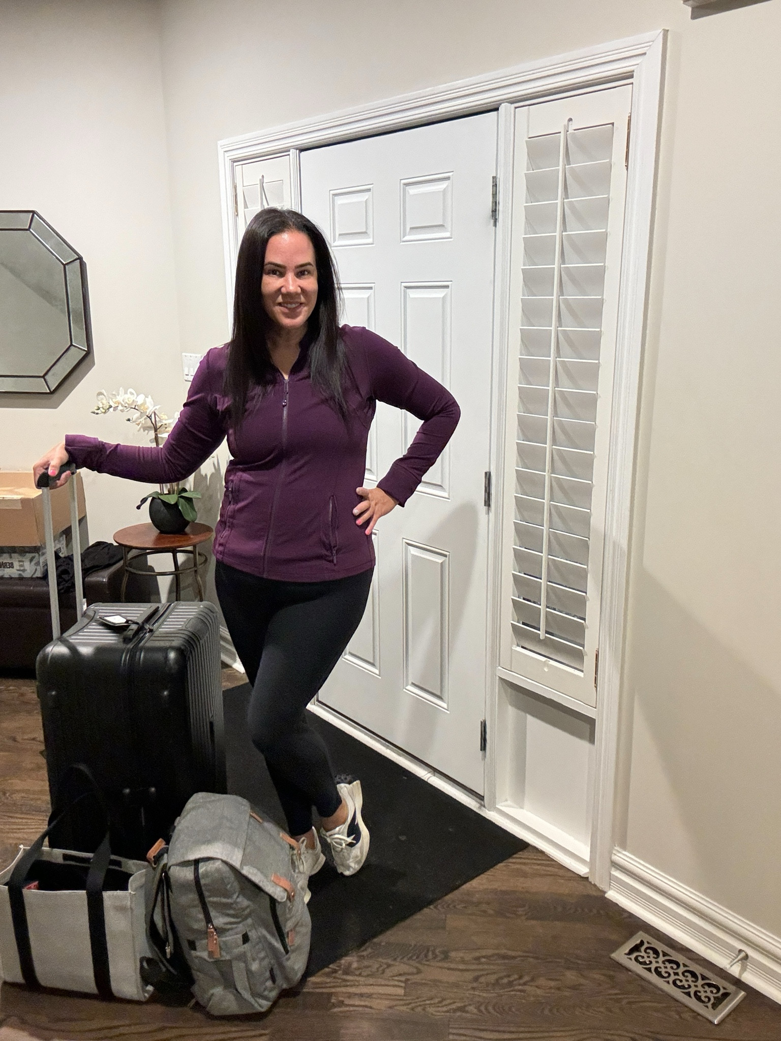 Airport ready 
Flying today without kids and you know this girl loves to travel in comfort. Also I FREEZE on planes and looking for coverage 

#LTKTravel #LTKOver40 #LTKActive