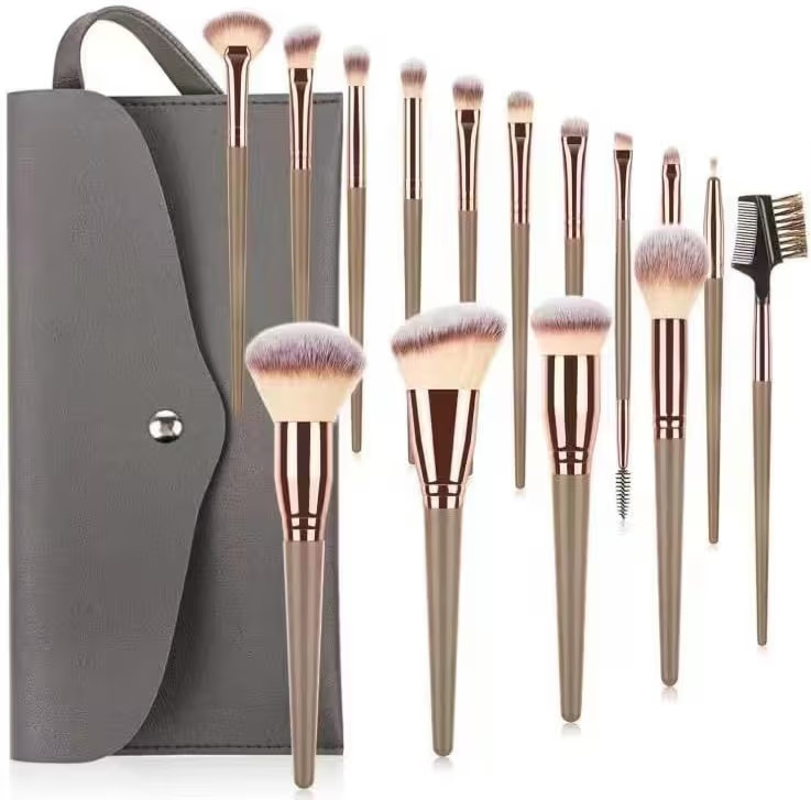 15pcs Professional Makeup Brushes Set Bag Foundation Eyelash Eyebrow Eyeshadow Cosmetic Make Up Tool Makeup Brush Tool Set Christmas, Halloween, Thanksgiving Gifts | Amazon (US)