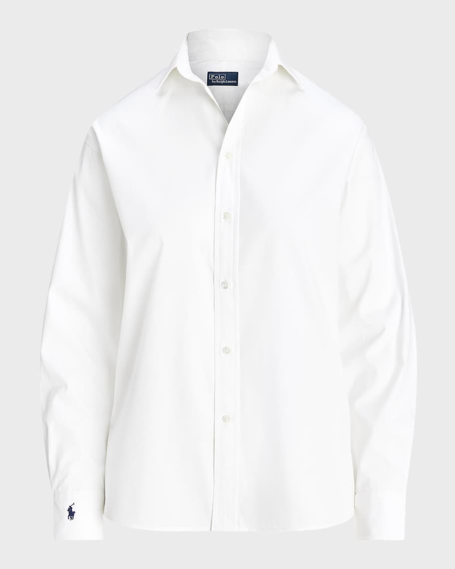 Relaxed-Fit Cotton Shirt | Neiman Marcus