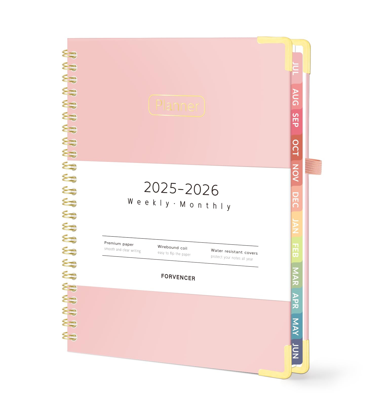 July 2025 - June 2026 Planner, Forvencer Academic Planner 2025-2026, Hardcover Weekly & Monthly A... | Amazon (US)
