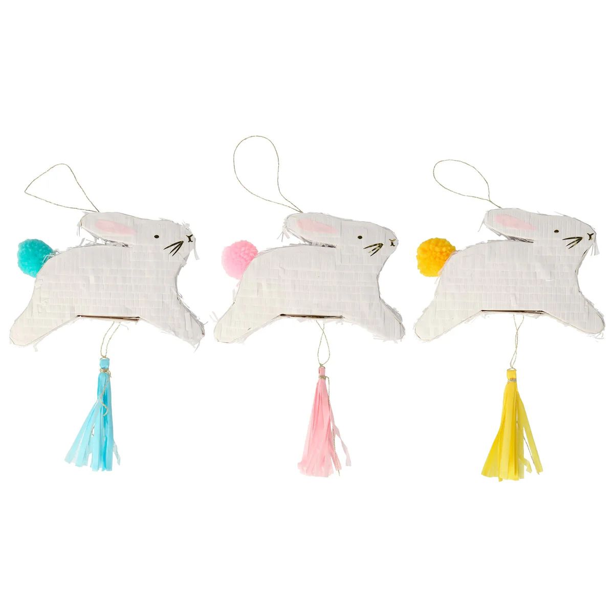 Leaping Bunny Piñata Favors (x 3) | Meri Meri