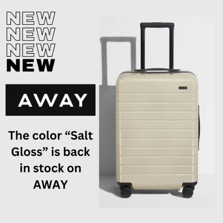 AWAY Luggage available in “Salt” color for a limited time! Finally back in stock!! 


Away suitcases, carryon bags, carryon suitcase, best travel bag, best luggage 

#LTKitbag #LTKtravel #LTKeurope