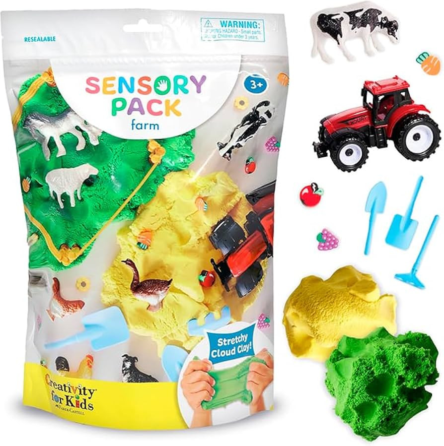 Creativity for Kids Sensory Pack: Farm, Sensory Toys for Toddlers 3-4+, Pretend Play Farm Animals... | Amazon (US)