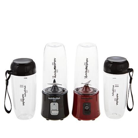 Nutribullet GO Personal Blender 2-pack with Extra Cups and Lids - 20114249 | HSN | HSN