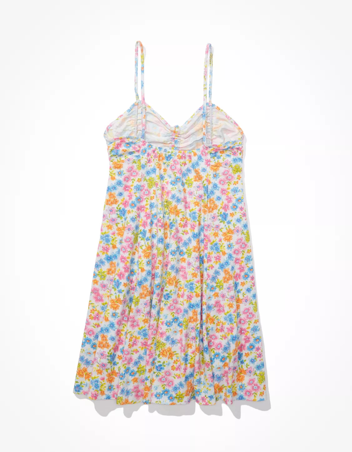 AE Knit Ruched Front Mini Dress | American Eagle Outfitters (US & CA)