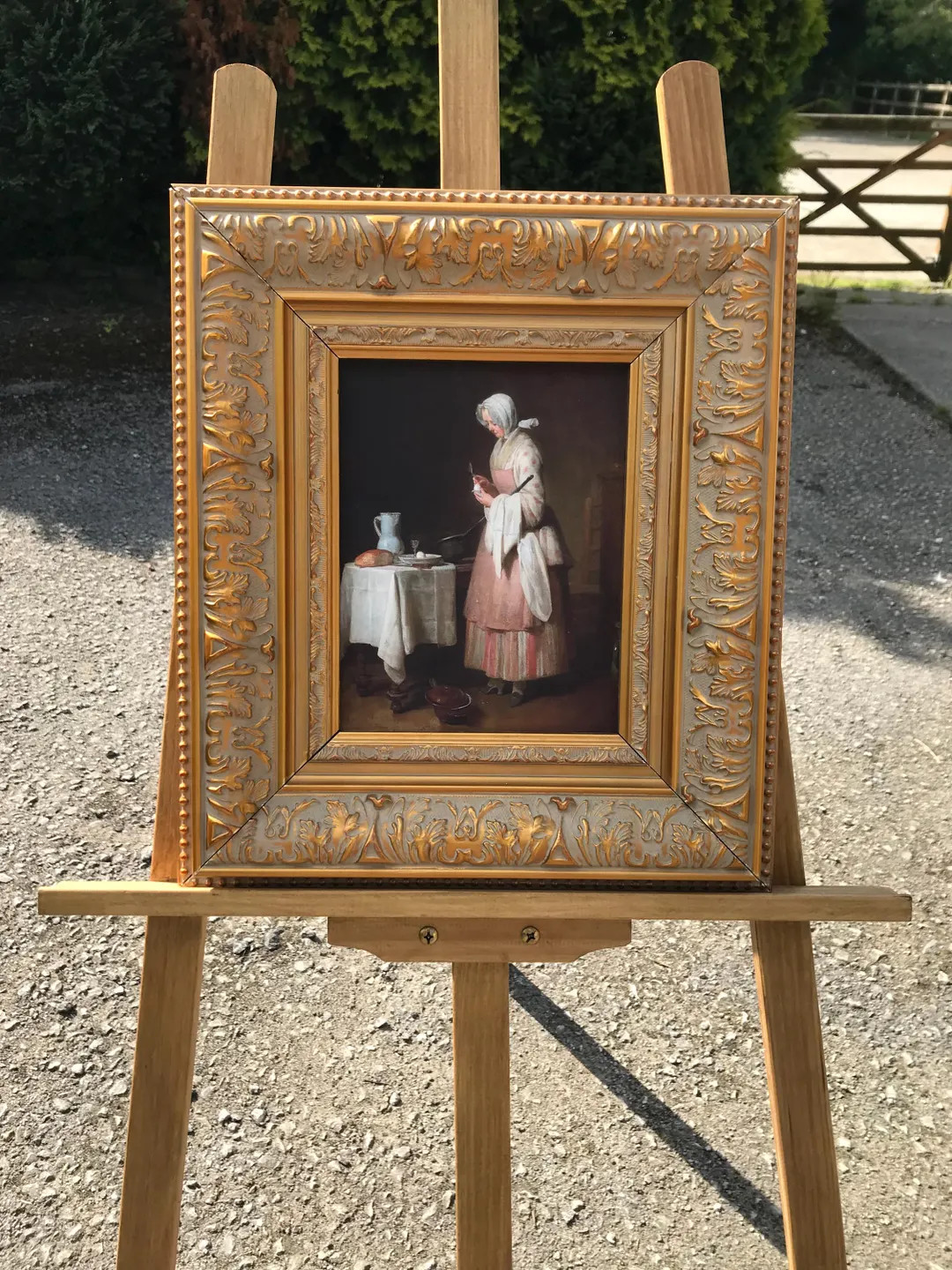 SALE SECONDS , Very Heavy, Baroque Wood Frame and Oil Print on Canvas - Vermeer, Milk Maid - RRP ... | Etsy (US)