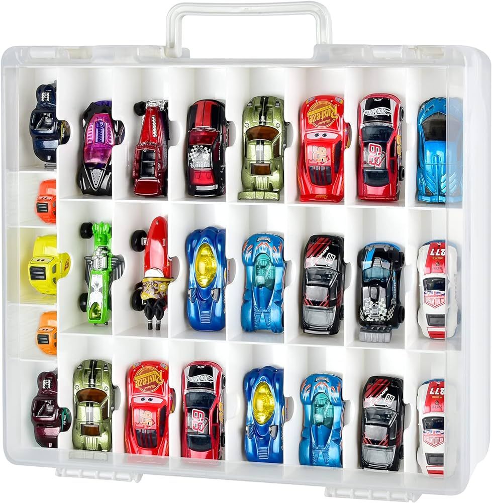 FULLCASE Toys Organizer Storage Compatible with Hot Wheels Car, Container for Matchbox Cars, Mini... | Amazon (US)
