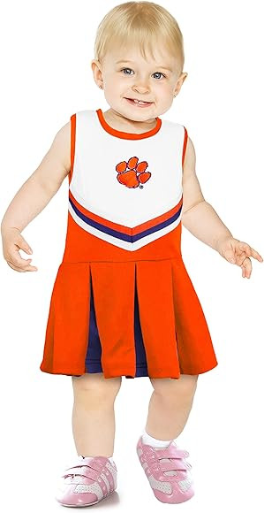 Little King NCAA Infant/Toddler Girls One Piece Team Cheer Jumper Dress Sizes 6M 12M 18M 2T 3T 4T | Amazon (US)