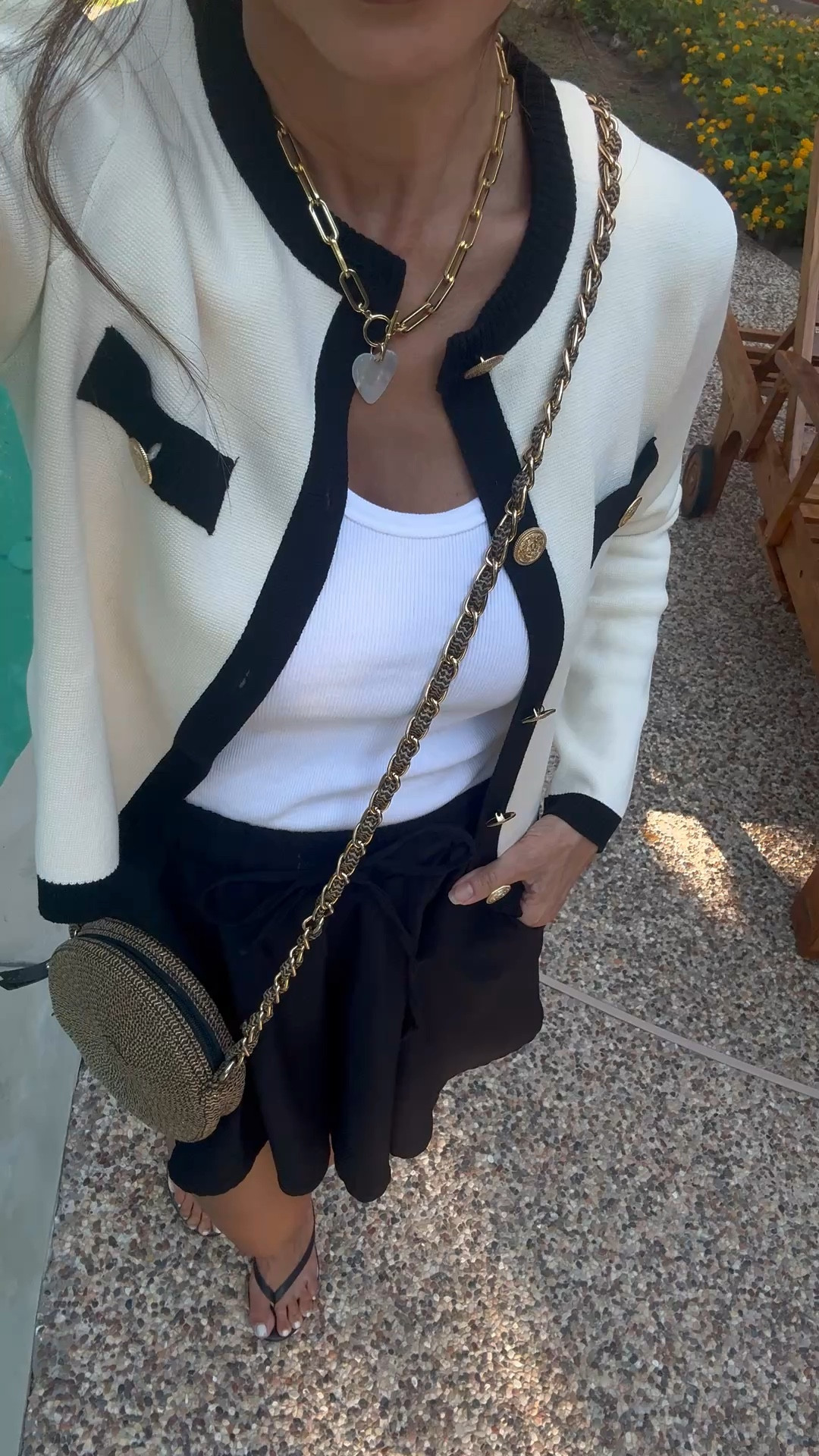Chanel channeling -since a BANG for your buck 🙌 I’ve worn it so many times and always get so many compliments. Just. get it. 
* Heart necklace from my brand @Mayafasthoff 🤍



Spring outfits 2026 / workwear 

#LTKOver40 #LTKWorkwear #LTKootd
